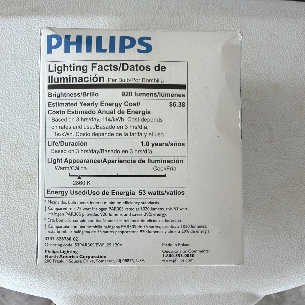 Philips 75w Par30s EcoVantage Dimmable Flood Light indoor/outdoor